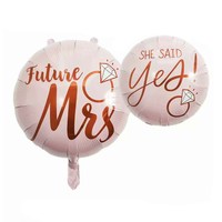 Ballon en feuille d'aluminium en forme de cœur LOVE MR MRS de 22 pouces pour les décorations de la Saint-Valentin, mariage