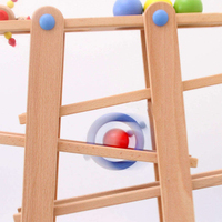 EDULAND OEM ODM Juguetes Educativos de Madera Montessori para Niños - Pista de Carreras con Bolas Rodantes, Edad 2-6 Años