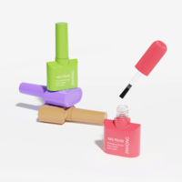 Flacon en verre unique de 12 ml pour emballage cosmétique de dissolvant de vernis à ongles, base et top coat
