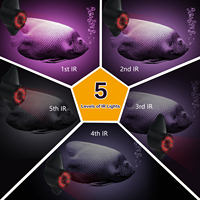 Détecteur de poisson 15m 7 "IPS écran détecteur de poisson sous-marin 1000TVL 8 lumières IR DVR 128G caméra de pêche sur glace caméra de poisson sous-marin