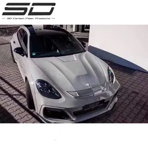 Atualização perfeita T Estilo Dry Carbon Fiber Body Kits Acessórios do carro para P-orsche Pa-namera 971