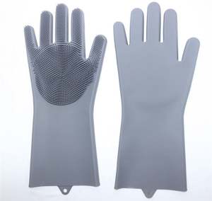 Gants de vaisselle en silicone réutilisables professionnels résistants à la chaleur et sans danger pour les outils de cuisine à usage domestique brosses de nettoyage - Product Image 2
