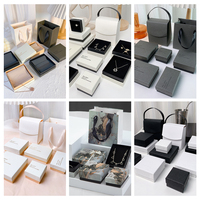 Joyero exquisito de alta guardia, cajón de joyería personalizado, caja de embalaje, joyero de cartón y bolsa