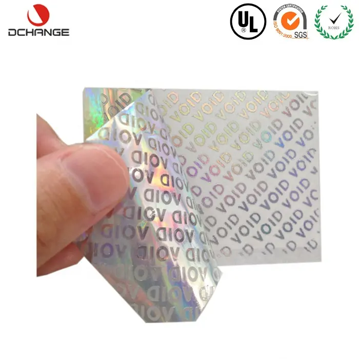 Cartes d'identité holographiques 3D de sécurité, étiquette autocollante, Laser, authentique, anti-contrefaçon, Code Qr
