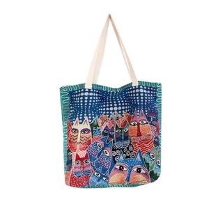 Bolso de Mano de Compras de Moda de Tailandia y Birmania, Estilo Étnico, Gran Capacidad, Tela Jacquard, Bolso de Playa - Product Image 2