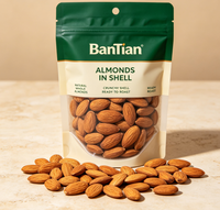 Almendras Secas Naturales, Saludables y Enteras, Listas para Comer, Sin Aditivos Alimentarios, Buenas para la Vista, Envasadas al Vacío, 1000g, Snack