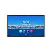 Pizarra Interactiva Inteligente Ultra HD 4K, Máquina Todo en Uno para Videoconferencias, Proyección Inalámbrica, Táctil de 20 Puntos, 13MP Integrada