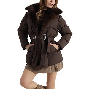 Top Seller 2025 High Quality Women Sheep Skin Puffer <b>Jacket</b> Autumn Nylon Breathable Canvas <b>Waterproof</b> Fashion Wear - Product Image 1
