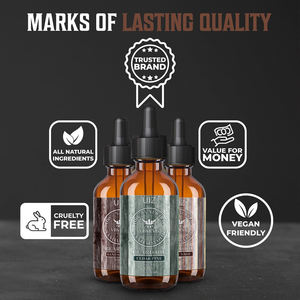 MOQ 100PCs Etiqueta privada Aceite de barba de sándalo para hombres Fábrica Natural Cuidado de la barba para hombres con aceite de argán y aceite de <span class=keywords><strong>jojoba</strong></span> MADERA DE SANDALO - Product Image 4