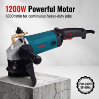 Meuleuse humide 125 mm 1200 W, polisseuse à eau pour pierre, machine de meulage électrique pour marbre, granit, béton