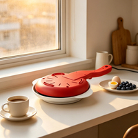 Crêpière Électrique 600W 20cm Antiadhésive en Plastique, Machine à Crêpes avec Corps Froid au Toucher, Protection Contre la Surchauffe et Interrupteur d'Alimentation, Usage Domestique