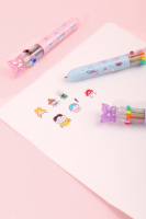 Stylo bille KUKI Cute Butterfly Dream Story, dix couleurs, dessin animé, papeterie mignonne pour étudiants, papeterie kawaii multicolore.