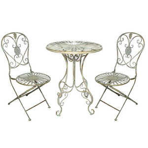 Europeo Retro esterno pieghevole per il tempo libero mobili <span class=keywords><strong>in</strong></span> metallo vecchio cortile stile tavoli <span class=keywords><strong>in</strong></span> <span class=keywords><strong>ferro</strong></span> sedie mobili da <span class=keywords><strong>giardino</strong></span> di campagna francese - Product Image 2