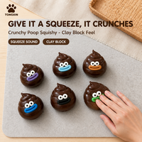 TONGXIN Nouveaux Jouets Squishy Kawaii, Squishy Viral, Squishy Croustillant, Squishy E-mo-ji, Squishy Crotte, Jouets Squishy Croustillants Virals