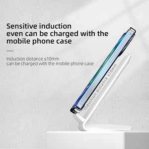 Sạc không dây đứng 15W Máy tính để bàn sạc không dây với Chức năng đứng sạc không dây Pad sạc nhanh - Product Image 3