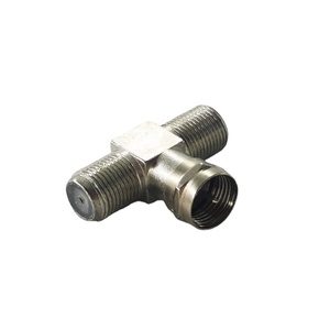 Waterproof double Type F Female Connector Adapt F type male <strong>plug</strong> connector T Shape RF Coaxial 3 ways Adapter - Product Image 2