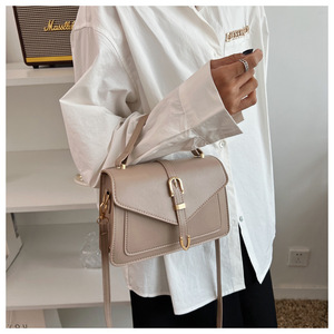 I-0571 Wholesale Ladies Handbags Fashion Designer <b>Purses</b> Single Shoulder Crossbody Bag Candy Tote Belt Buckle PU Handbag - Product Image 4