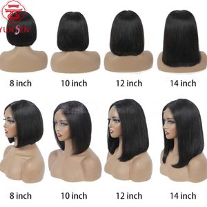 <span class=keywords><strong>ผม</strong></span>แท้ 100% แบบเวอร์จิ้น 13x4 ลูกไม้รอบด้าน <span class=keywords><strong>ทรง</strong></span>บ๊อบ<span class=keywords><strong>สั้น</strong></span>ตรง  แบบเต็มศีรษะ - Product Image 6