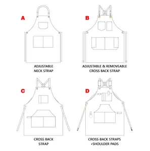 Custom Logo Waterproof Dishwasher <strong>Apron</strong> Polyester 100% Organic Cotton Canvas Cleaning Cooking Kitchen Chef <strong>Aprons</strong> for Women - Product Image 4