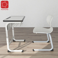 Bureau et chaise d'étudiant modernes pour le mobilier de classe des enfants du primaire pour la maison, le bureau ou la chambre à coucher.