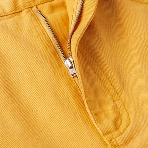 Pantalones de Trabajo Personalizados de Pierna Recta, Color Amarillo, de Sarga de Algodón, con Bolsillos de Lona y Presilla para Herramientas, Estilo Cargo para Hombre - Product Image 4