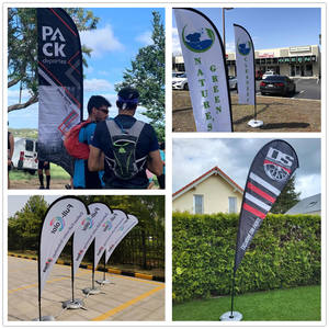 Высококачественные флайер-баннеры с полноцветной сублимационной печатью 2.8м, 3.4м, 4.5м, 5.5м – Флаги-капли, Флаги-перья, Пляжные флаги - Product Image 2