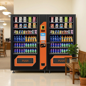 Dual Cabinet <b>Smart</b> Vending Machine for Drinks and Snacks, Coin and Cashless Payment Vending Machine - Product Image 1