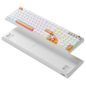 EWEADN V104 Teclado de membrana PBT de 104 teclas USB Escritura silenciosa Impresión de logotipo personalizado Nuevo teclado para juegos de ordenador portátil de oficina <span class=keywords><strong>Precio</strong></span> de fábrica - Product Image 4