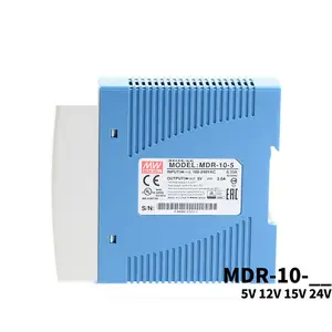 Meanwell MDR-10-12 Keluaran Grup Tunggal 5VDC, Catu Daya 10W 0 ~ 0,84a Din