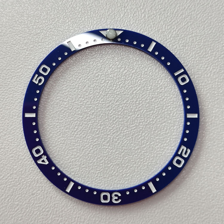 Bleu avec index blanc