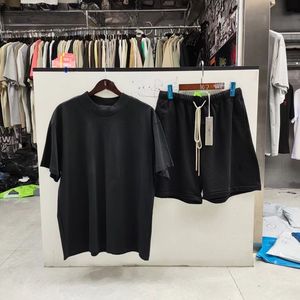 S22 Pantalones cortos de calidad superior para hombre Baggy High Street Style Light Oatmeal Dark Oatmeal Stretch Pantalones cortos de gran tamaño - Product Image 3