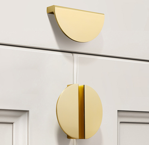 Modern and Simple Semi-circular Aluminum Alloy Paired <b>Black</b> Handle - Product Image 2