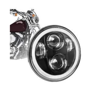 OVOVS 5,75 pulgadas LED blanco Halo DRL faro 5-3/4 pulgadas motocicleta faro para Harley Sportster Iron 883 Dyna Street - Product Image 1