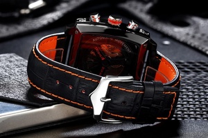 Paulareis Men's Watch Fully <b>Automatic</b> Mechanical Multifunctional Luminous Leather Square Mens Watches Top Brand Luxury - Product Image 6