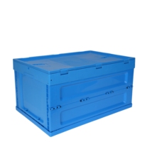 Caisses pliables en plastique RX 600*400mm, empilables, conteneurs de stockage en plastique, logistique, transport, déménagement, boîtes de rangement