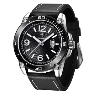 Reloj de Cuarzo Benyar 5166 para Hombre, con Correa de Cuero y Aleación, Resistente al Agua 3ATM, Diseño Deportivo, Luminoso, con Calendario - Product Image 6