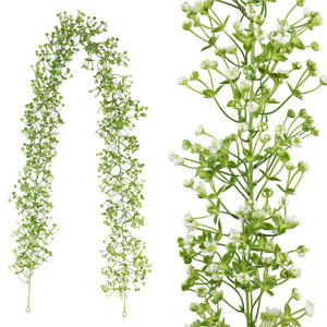 Flores Artificiales de Gypsophila, Tacto <span class=keywords><strong>Real</strong></span>, Plástico, Plantas Verdes para Colgar en la Pared, Flores Artificiales para Decoración de Fondo de Bodas y Fiestas - Product Image 1