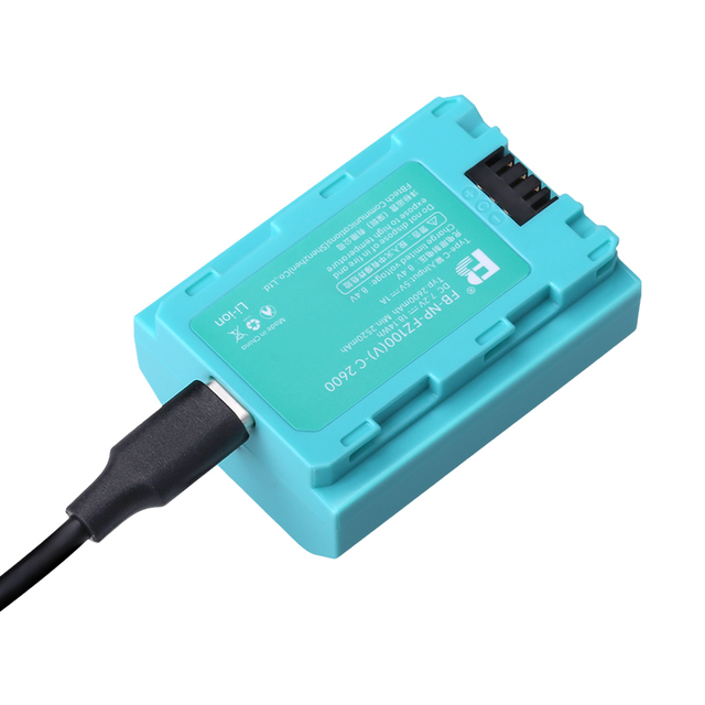 FB NP FZ100 7.4V 2600mAh Rechargeable Type-C Camera Battery for sony A7M4 A7m3 A7c2 A7r3 A7r4 7RM3 FX30 A6700 SLR Camera