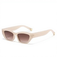 Nouvelles Lunettes de Soleil Tendance Polygone Œil de Chat UV400 Unisexe Monture Complète Polyvalentes Style Urbain Photographique Transfrontalier