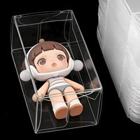 Boîte de présentation en plastique transparent pour jouets de collection, électronique, produits alimentaires, boîte de rangement transparente anti-poussière, couleur personnalisable