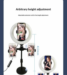 Lampe d'appoint RVB extensible de 8 pouces pour le streaming en direct, la photographie, les selfies et la beauté, avec effet de lumière dynamique - Product Image 2