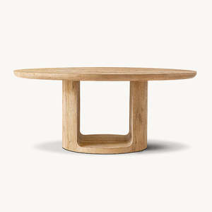 Современный круглый деревянный обеденный стол из дуба середины века с креслом мебель обеденный стол набор на 4 6 мест - Product Image 2