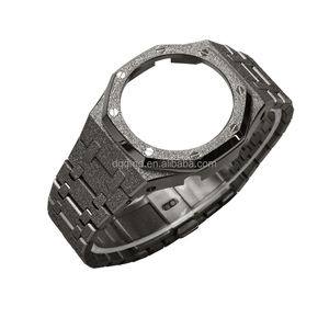 GA2100 Kit Mod pour boîtier givré Bracelet de sablage en acier mat GM/GBM-2100 Pièces de montre <span class=keywords><strong>GMA</strong></span>-<span class=keywords><strong>S2100</strong></span> Boucle en acier inoxydable - Product Image 1