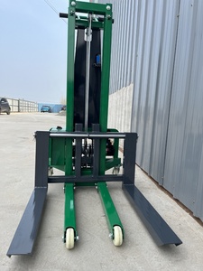 Mini chariot élévateur électrique silencieux, bras de fourche réglable, hauteur de levage 1,2/1,6 m, capacité 300 kg, petit transpalette portable pour la manutention de marchandises dans les restaurants - Product Image 2