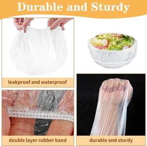 ที่คลุมชามอาหารแบบใช้แล้วทิ้งสำหรับใช้ในครัวเรือน100ชิ้น - Product Image 2