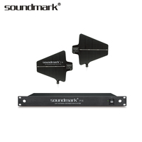 Système de microphone numérique sans fil professionnel Soundmark SK-9100S, châssis 4U, véritable diversité, 2 canaux, suppression du bruit, AA Noir