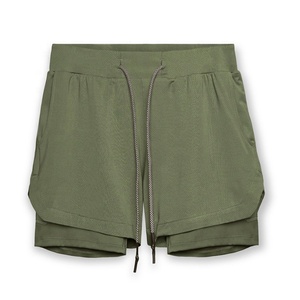 2026 <strong>Men's</strong> Gym Double Layer <strong>Board</strong> <strong>Shorts</strong> Casual Workout Anti-Wrinkle <strong>Board</strong> <strong>Shorts</strong> Solid Color Nonwoven Weaving Method - Product Image 5