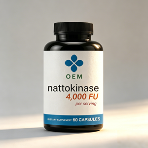 แคปซูลนัตโตไคนาส 4000 FU จำนวน 60 แคปซูล ผลิตภัณฑ์เสริมอาหารที่มีเอนไซม์ที่มีประสิทธิภาพสูง (OEM ODM) - Product Image 1