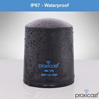Antenne Cellulaire Proxicast 4x4 MIMO 4G/5G à Profil Bas, Anti-Vandalisme, IP67, Montage Omnidirectionnel par Trou, 1,8 m pour 19,6 cm, Noire, Compatible Cisco