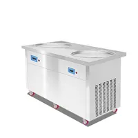 Yuvarlak tava yüksek kaliteli tayland haddelenmiş kızarmış dondurma makinesi en iyi fiyat ile kızarmış dondurma makinesi